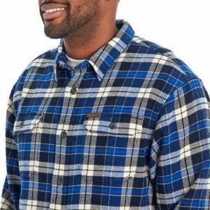 Blue and Black Plaid Flannel